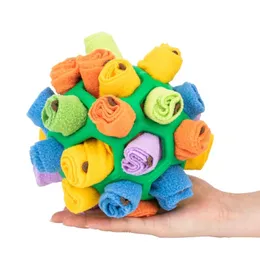 Toys Dog Snuffle Plush Treat Dispensing Ball for Dogs Interactive Stuffed Pet Chew Toy Reducing Boredom Preventing Obesity