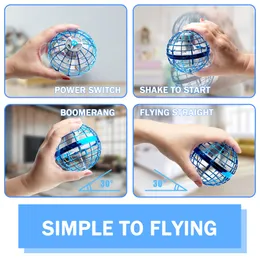 Novelty Games Flying Ball Toys Mini Drone 360 Rotating Magic Controller Usb Rechargeable Builtin Rgb Lights Great Surprise And Safe Gi Amo6X