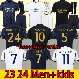 23 24 Bellingham Soccer Jerseys Real Madrids Vini Jr Football Shirt Modric Benzema Rodrgo Bellingham Kroos Camiseta de Futbol Men Kids Uniform Valverde Tchouameni