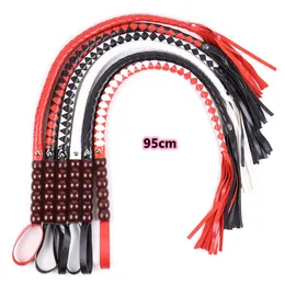 Adult Toys 95cm Leather Slave Fetish Spanking Whip Sex Toys for Couples Bdsm Bondage Erotic Sex Games to Paddle Play Kink Sadist Tool 230426