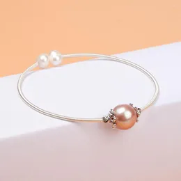 Bangle Natural Edison Big Pearl Armband 2023 Summer Design Women Jewelry Oyster Living Party Gift Pzb618