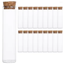 Vazolar 20pcs 50ml Küçük Mini Cam Şişeler Cork Stoppers Küçük Şişeler Jars Numune Şişe Düğün Sanatları El Sanatları