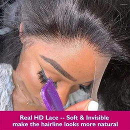Linki prawdziwe koronki HD proste 13x6 Przezroczyste Niewidzialne przednie ludzkie włosy peruka brazylijska bielone węzły frontalne dla kobiet