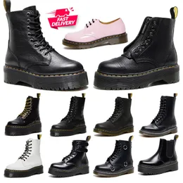 2024 Original Doc Martens Designer Boots Woman Martin All Blacks Pink Womens Loaf Men Dr Marten Platform Booties Winter Snow Famous