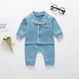 مجموعات الملابس Baifei Custtom Cotton Masslin Newborn Baby Pajamas Infant Bamboo Clothes Soft Kids Pajama 2 PCS Home Sleepwear