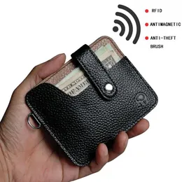 Titulares de cartão Slim RFID Carteira de couro Crédito ID Titular Bolsa Caso de dinheiro para homens mulheres pequeno saco masculino bolsas nr852419