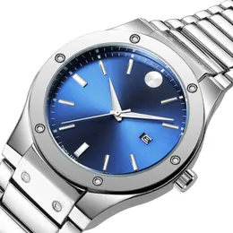 Relógios de pulso relógio masculino impermeável moda calendário de negócios quartzo