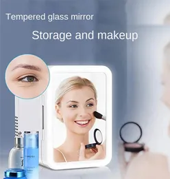 8L Mirror Beauty Kylskåpbil Hem Dormitory Mini Dual Purpose Ansiktsmask Kosmetisk Lagring av babymjölk Kylskåp