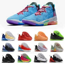 Men's basketball shoes Lbjs James 18s We are Home choice 2 Psychic Purple Reflectors Home 3 Red Dunman Los Angeles Flip sneakers by Night and Day