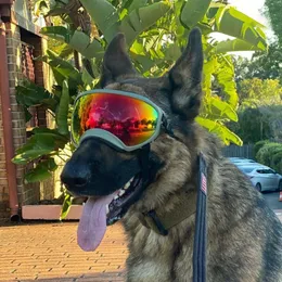 Солнцезащитные очки для улицы, очки для собак, модные спортивные солнцезащитные очки для собак, регулируемый ремешок для путешествий, катания на лыжах и очки с защитой от запотевания, солнцезащитные очки