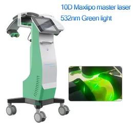 10D Maxlipo laser 532nm Perda de peso Redução de gordura Aplicação Aplicação Alívio da dor A acupuntura por úlcera diminui a máquina de beleza de artrite reumatóide
