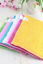 Reusable Cleaning Cloth Bamboo wood fiber dishcloth thickened not easy to lose hair lazy dishwashing towel5351542