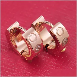 Stud Chave De Fenda Brinco Mulheres Aço Inoxidável Rosa Ouro Casal Amor Jóias Presentes Para Mulher Acessórios Atacado Drop Delivery Earri Dhtfp