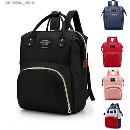 Borse per pannolini Moda Mummia Maternità Borsa per pannolini Marca Borsa per bambini di grande capacità Zaino da viaggio Borsa per allattamento di design per la cura del bambino Q231127