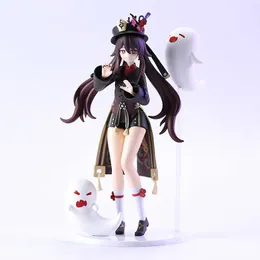 Anime manga 20 cm Genshin Impact Garage Kit Hutao Figure Mihoyo Doll Decoration Model PVC Doll Difts Z0427