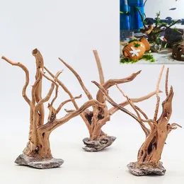 Decorazioni 1PC ornamenti in legno radice di albero legni per acquario acquario paesaggistico oggetti di scena decorazione della casa fai da te