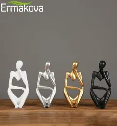 Ermakova Thinker Staty Abstract Harts Sculpture Mini Art Decorative Desk Figurine Thinker Figures Office Bookshelf Home Decor 2202316736