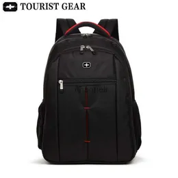 Backpacking Paketleri Siyah Çanta Erkekler Mochila Swiss Sırt Çantası Seyahat Rugzak Turist Dişli 15.6 inç Dizüstü Bilgisayar Backpack Erkekler Erkekler İçin Okul Çantaları YQ231127