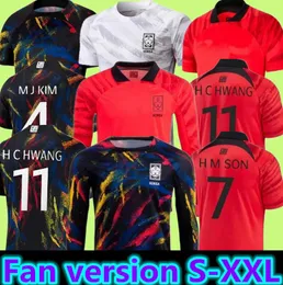 2023Korea Mens Soccer Jerseys National 22 2023 U J HWANG I B HWANG C H KWON H C HWANG H M SON Home Away Team Pre-match suit Goalkeeper Football Shirts