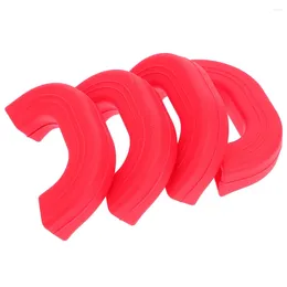 Table Mats 4 Pcs Silicone Pot Handle Earmuffs Grips Cooking Utensils Holder Silica Gel Insulated Protective Covers Lids