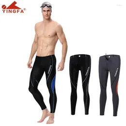 Damen-Badebekleidung Yingfa Sharkskin Racing Training Schwimmhose mit vollem Bein Strumpfhosen Chlorbeständige lange Herren-Badehose