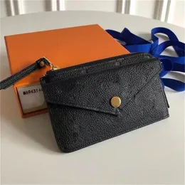 M69431 Plånböcker Designer Womens Mini Zippy Organizer Wallet Coin Purse Bell Belt Charm Key Pouch Pochette Accessoires With Box