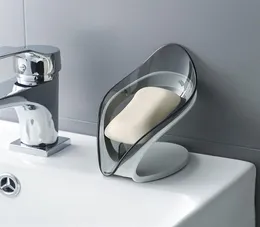 Kreative transparente blattförmige Seifenschale für Badezimmer, WC, Abfluss, Seifenständer, Blattbox32862155612