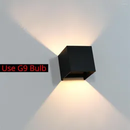 Lampka ścienna LED Light z Ogród G9 Ogród IP65 Wodoodporne urządzenie do oświetlenia wewnętrznego/zewnętrznego Aluminium 110V/220V