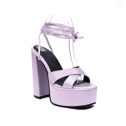 Big 894 Oversize Sandals Size Large for Women and Ladies Thick Sole Strap Heel with Roman Style Personality