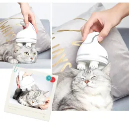 Grooming 3D Pet Intelligent Cat Massager Head Massager Cats Automatic Rotate Waterproof Electric Grooming Tools Pet Grooming Massage