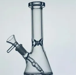 물 담뱃대 14cm Bong DAB 석유 리그 버버 키 큰 두꺼운 비이커 미니 유리 물 파이프 10mm 보울