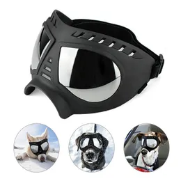 Sunglasses Dog Goggles Large Breed Dog UV Sunglasses Windproof Glasses Eyewear for Long Snout Dogs Soft Frame Flexible Adjustable Straps