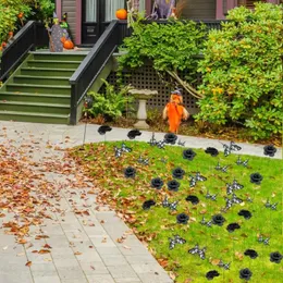 Dekoracje ogrodowe impreza dla przestrzeni na zewnątrz Halloween stawka trwała Butterfly Black Rose Retro Courtyard
