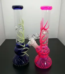 pipe Luminous colored glass thickened glass bongs hookah set4833753