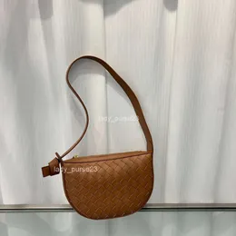 Läderkvinnor väskor underarm crossbody botegas designer new venata sticked face mini mode mångsidig soluppgång en axel dam väska 10co