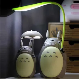 Night Lights Creative Night Lights LED Cartoon Totoro Shape Lamps USB Rechargeable Reading Table Desk Lamps for Kids Gift Home Decor Novelty YQ231127