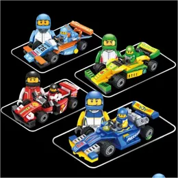 Vehicle Toys Vehicle Toy Building Bricks Kit Collectible Recreation Of An Ic Race Car Includes A Driver Minifigure With Cool Racing Su Dhx2Z