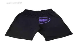 2003 masculino tecido de lã cruzeiro impressão cintura elástica shorts esportivos masculino vintage punk casual cintura alta streetwear shorts soltos y2k b5059231