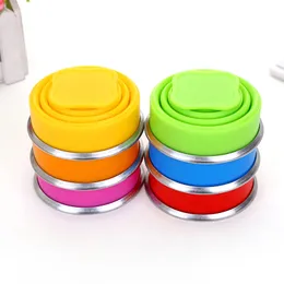 Multi-function Telescopic Silicone Folding Drinking Cup With Lid Outdoor Portable Lightweight Tea Cup Creative Collapsible Water Cup BH0074 TY