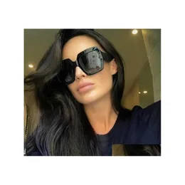 Sunglasses 083S 008 54Mm Oversized Square Black Women With Tags Box Mixed Color Glittered Gradient Drop Delivery Fashion Accessories Dhg9D