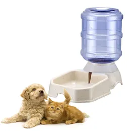 Автоматическая поилка для кормления домашних животных, 3,8 л, гравитационный диспенсер для воды для собак и кошек, автоматическая миска для кормления водой для маленьких и средних собак, кошек