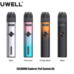 Оригинальный комплект системы Uwell Caliburn Explorer Pod Vape 32 Вт, 1000 мАч, аккумулятор, подходящий для испарителя с катушкой Caliburn G/G2, электронной сигареты