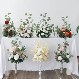 Flores decorativas roteiro de casamento decoração flor bola aniversário banquete el mesa t piso