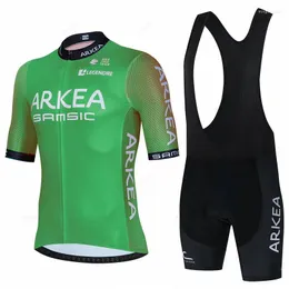 Tävlingssatser Arkea-Pro Team Cycling Jersey Set Sportswear Bike Clothing Road Suit Cykel Bibb Shorts Summer 2024