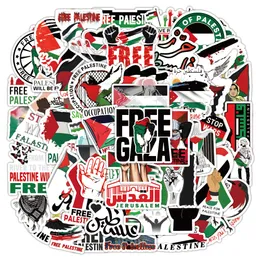 53pcs Palestine Love and peace cartoon graffiti Waterproof PVC Stickers Pack For Fridge Car Suitcase Laptop Notebook Cup Phone Desk Bicycle Skateboard case.