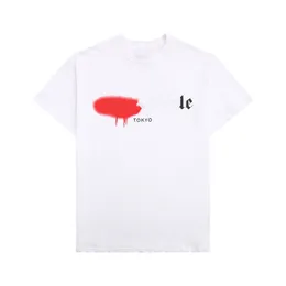Camiseta de diseñador PA camiseta de lujo ropa moda carta en aerosol ángeles algodón manga corta marea de verano para hombre mujeres camisetas para mujer