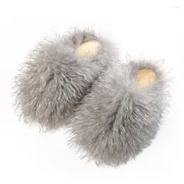 Donne per pantofole da spiaggia di alta qualità 177 peluche inverno in lana calda casual di fascia domestica di fascia alta 824 851