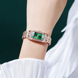 Relógios de moda feminina de alta qualidade designer de quartzo-bateria retângulo 18mm relógio de aço inoxidável