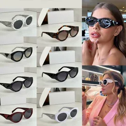 مصمم مستدير كبير الإطار النظارات الشمسية للرجال والنساء أنماط عصرية الفاخرة نظارة شمسية عالية الجودة UV400 مقاومة نظارة شمسية PR 20ZS