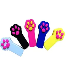 Cat Footprint Shape LED Light Laser Toys Tease Funny Cats Rods Pet Toy Creative 5 Colors6406976